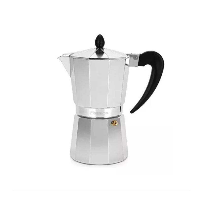 Cafetera Italiana Aluminio 300ml o 6 Tazas Fissman