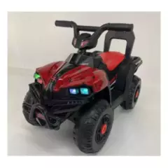 GENERICO - Moto eléctrica a bateria cuatro ruedas para niños / Rojo