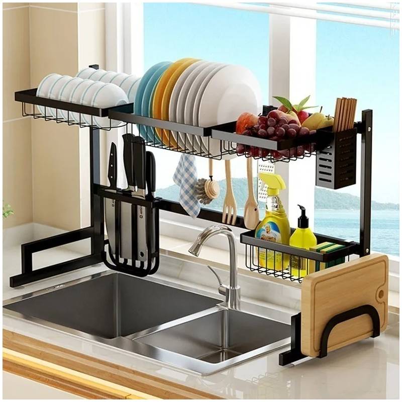 escurridor de platos secador organizador trastes cocina seca platos dish  drying