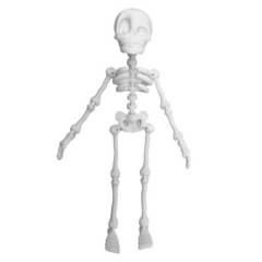 MODOKO - Juguete Esqueleto Articulado impreso en 3d - Blanco