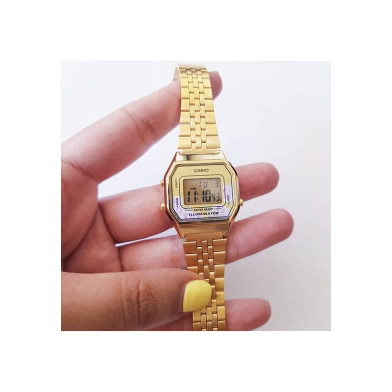 Reloj Análogo Vintage Casio Mujer Dorado La680wga-4cdf — Te lo tenemos Chile