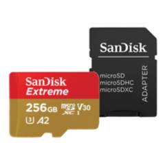 SANDISK - Tarjeta Micro SD SanDisk 256 GB Extreme con adaptador