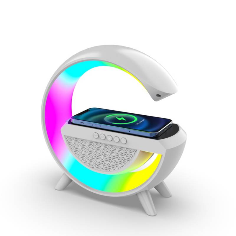 Lampara G De Mesa Inteligente Bluetooth Parlante Rgb Reloj - Lhua Store