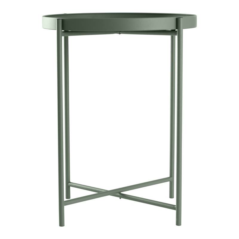 URBAN PRODUCTS - MESA LATERAL AUXILIAR METAL VERDE OSCURO 38H 50CM URBAN PRODUCTS
