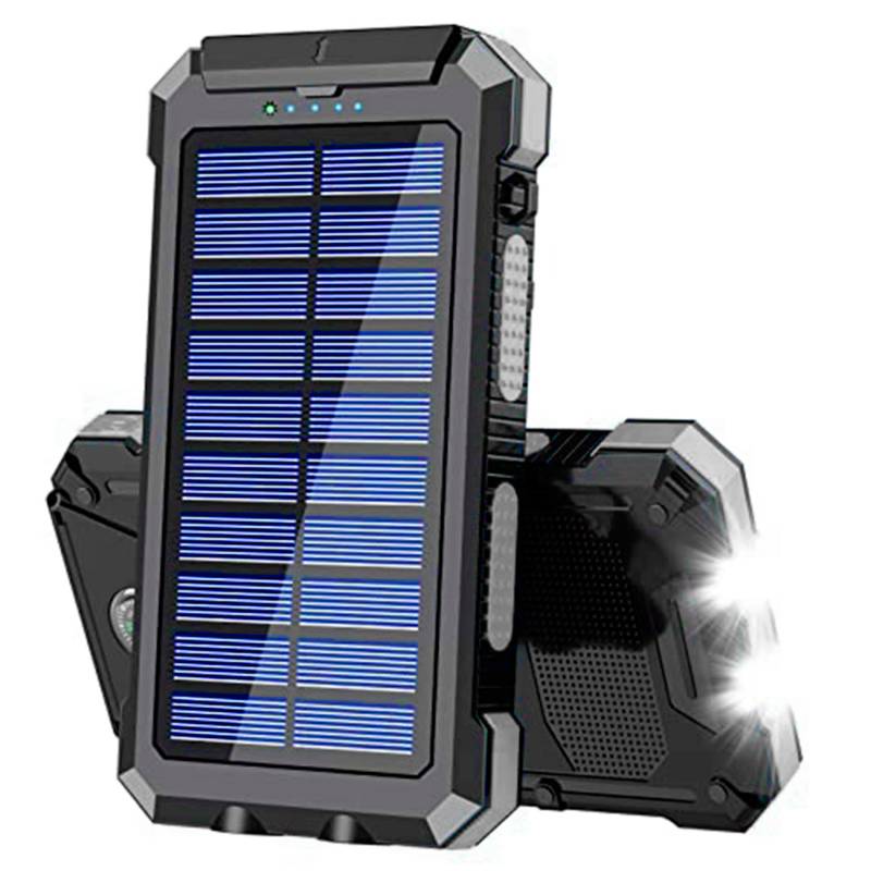 GENERICO Bateria Portatil Externa 20.000 Mah 2 Usb Solar Powerbank