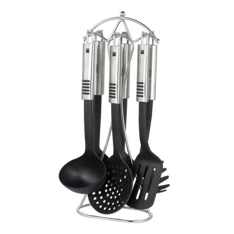 Ripley - SET 12 UTENSILIOS DE COCINA SILICONA NEGRO SIMPLIT