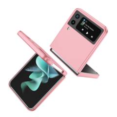 GENERICO - Carcasa Para Galaxy Z Flip 4 5g Tpu Rosa Metalizado