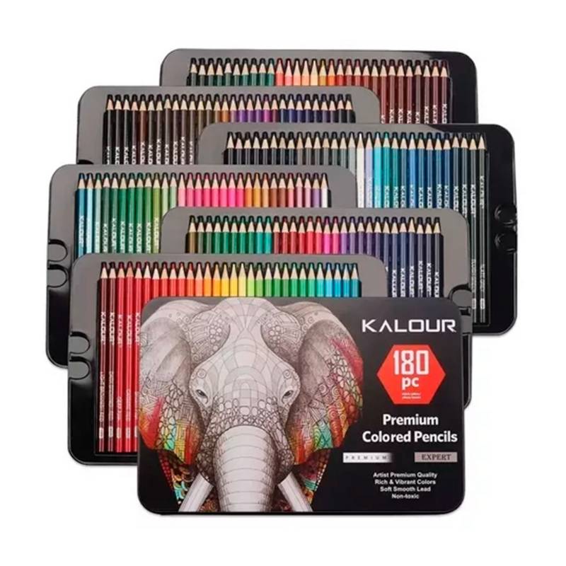 Lapices Colores Profesionales Set Escolar Kit Dibujo 180pcs