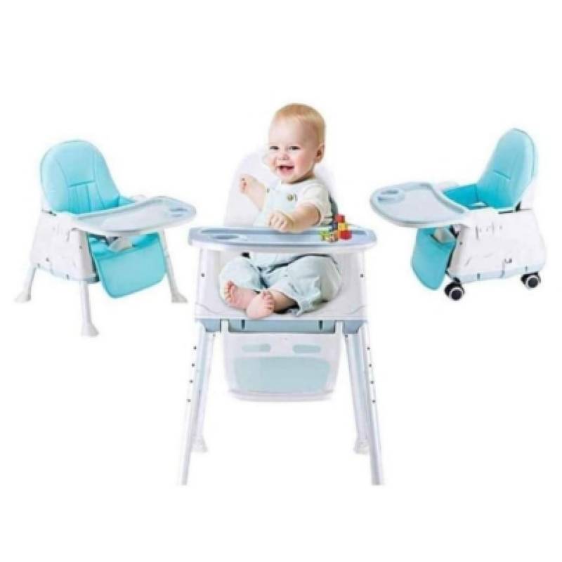 Silla de Comer Baby Desk 3 en 1 Celeste — Bebesit