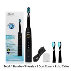 TIOZONEY - Cepillo de dientes eléctrico recargable USB para adultos