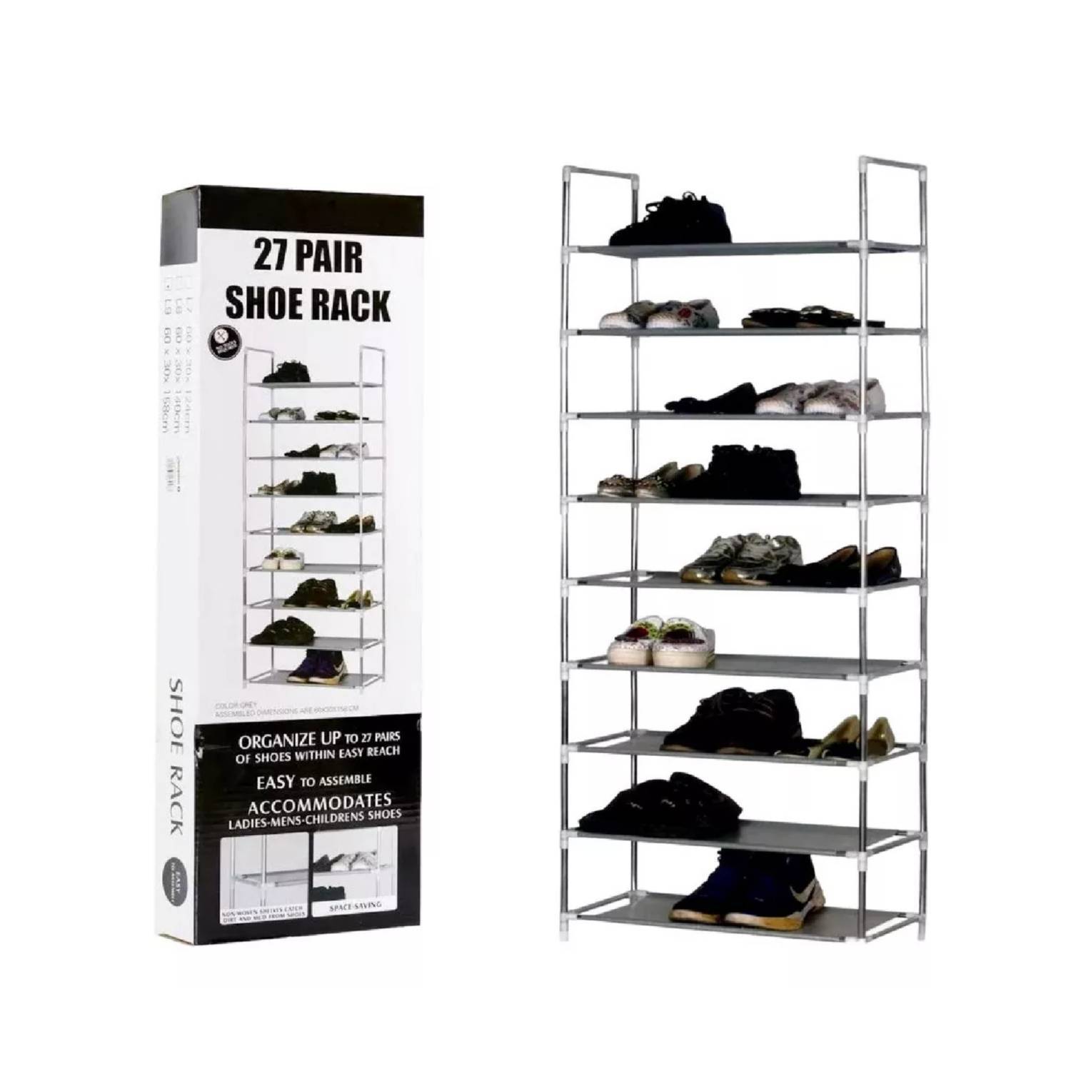 Ripley - RACK ORGANIZADOR DE ZAPATOS 12 PARES APILABLE