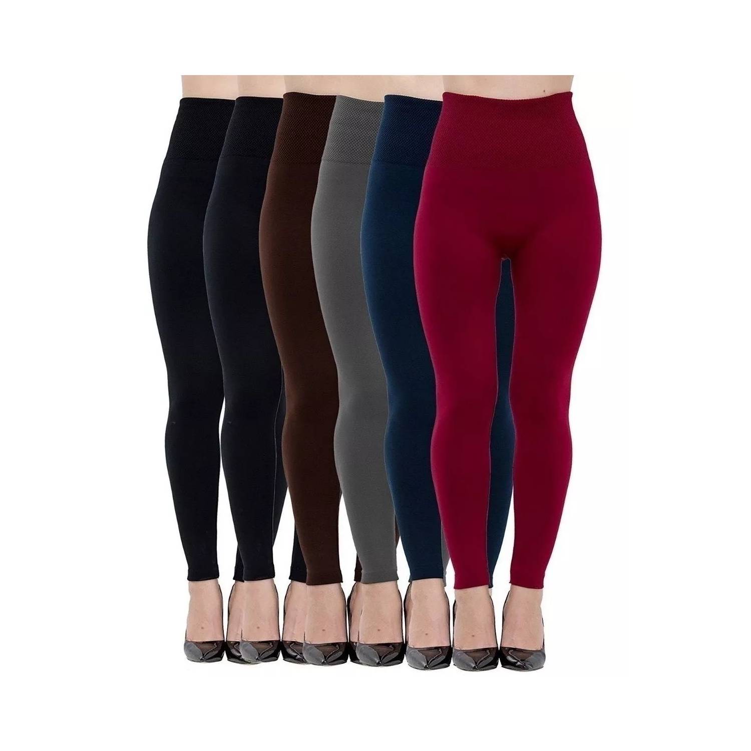 Calza Leggins Tiro Alto Roja de Mujer