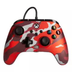 POWERA - Control Alambrico Powera Xbox One Serie X  S Rojo Camu