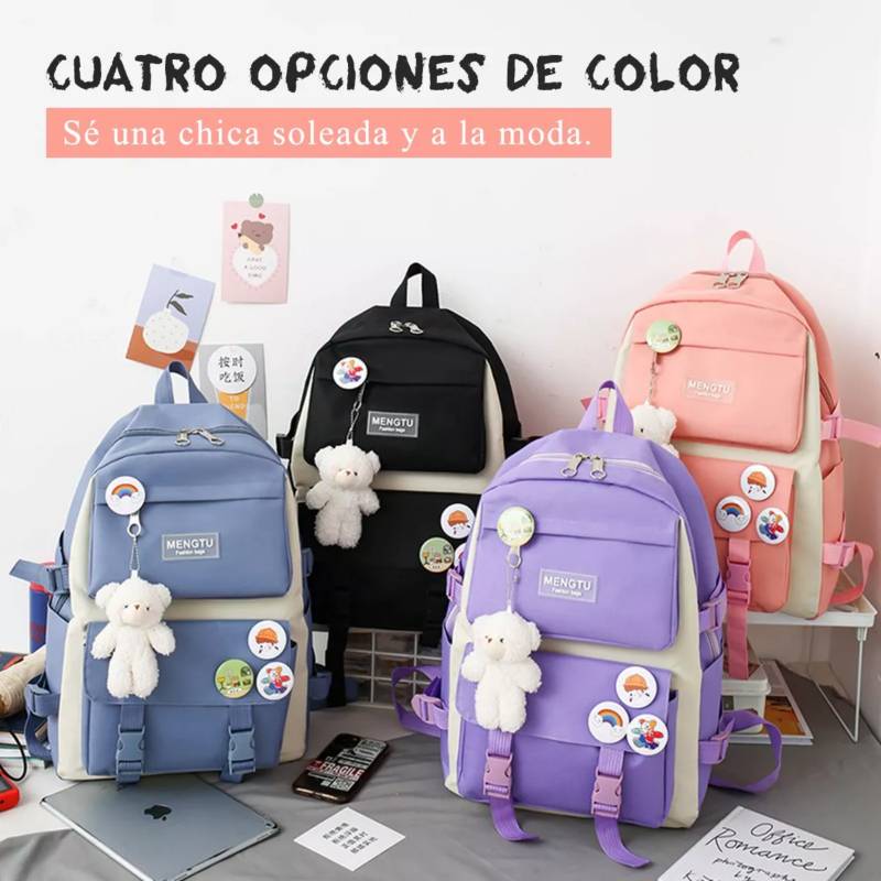 Mochila escolar de gran capacidad 