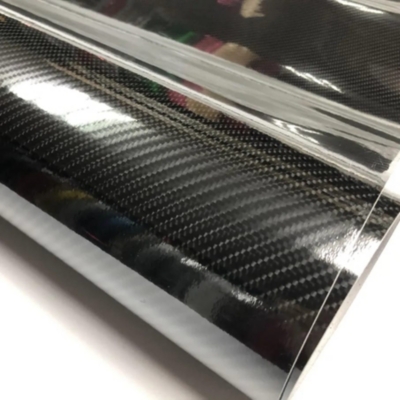 GENERICO Papel vinilo Wrapp adhesivo Tipo fibra de Carbono 6D glossy