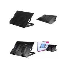 GENERICO - Ventilador Notebook laptop Gamer N18 Con Luz Led Altura Ajustable