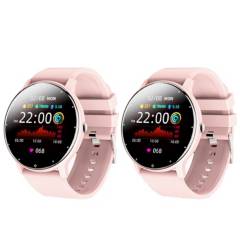 BRO TOUMI - Set 2 De Toumi Watch Fit 2 Reloj inteligente Bluetooth Sports-Rosa