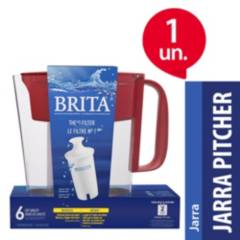 BRITA - Jarra Brita Metro Pitcher Roja 1 un