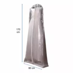 GENERICO - Pack x3 Cubre Funda Vestido Traje  80x170cm PVC Transparente