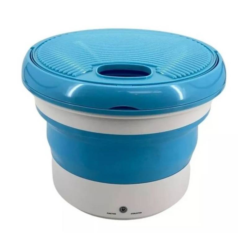 Mini Lavadora Portátil Plegable Lavadora Azul
