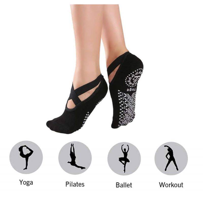 GENERICO Pack 2 Calcetines Antideslizantes De Yoga Y Pilates Para Mujer
