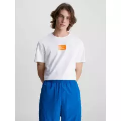 CALVIN KLEIN - Camiseta con insignia Blanco Calvin Klein