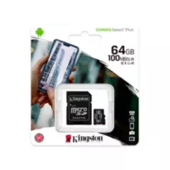 KINGSTON - Tarjeta de Memoria Canvas Select Plus MicroSD 64GB