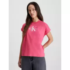 CALVIN KLEIN - Camisa holgada con monograma Rosado Calvin Klein