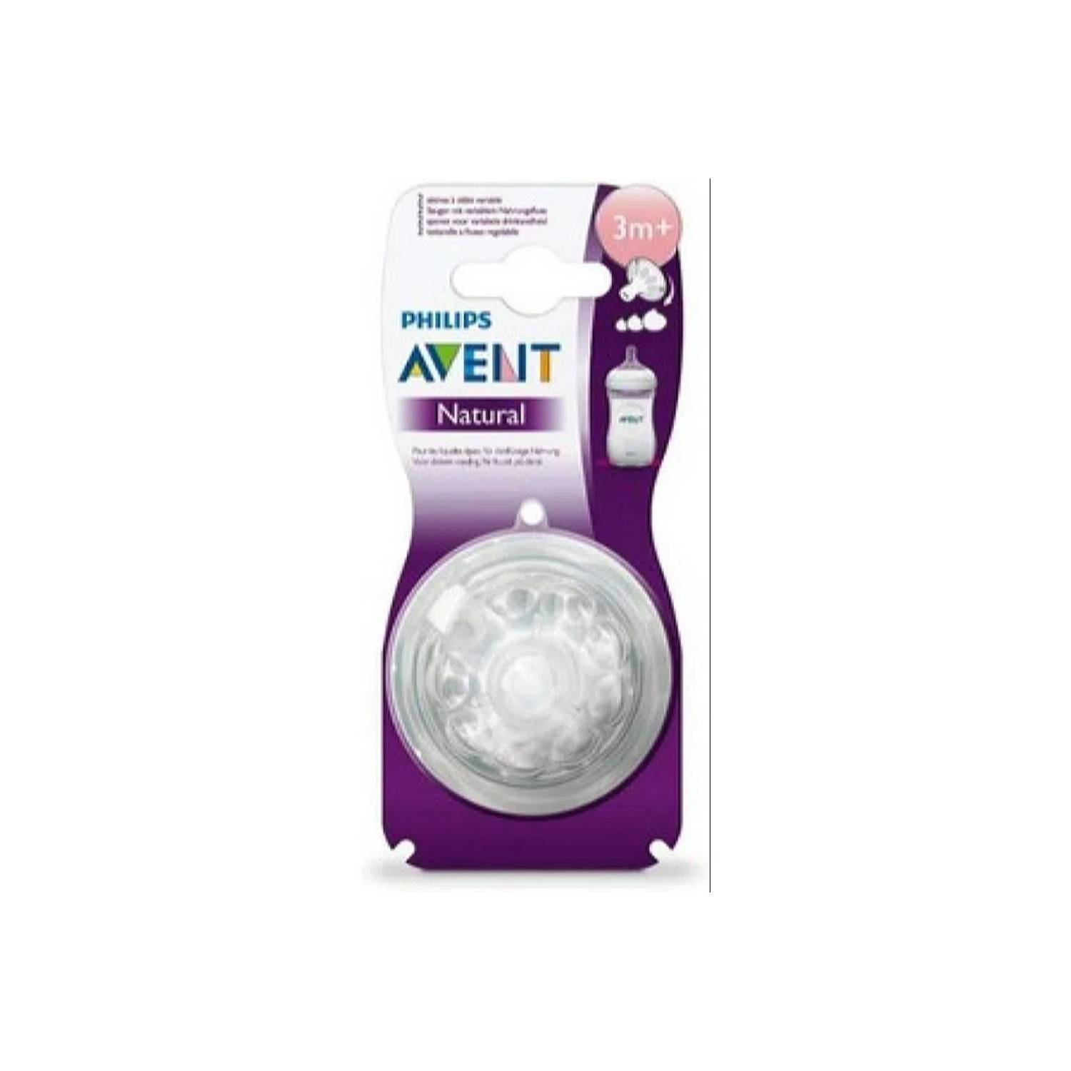 Tetinas Philips Avent Natural SCF045/27 3m+ Flujo Variable. Sin BPA