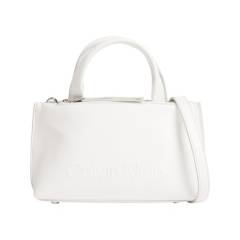 CALVIN KLEIN - Bolso pequeño con logo en relieve Blanco Calvin Klein