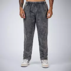 UNIFORMA - Pantalon Buzo Clasico Hombre Negro Lavado Uniforma