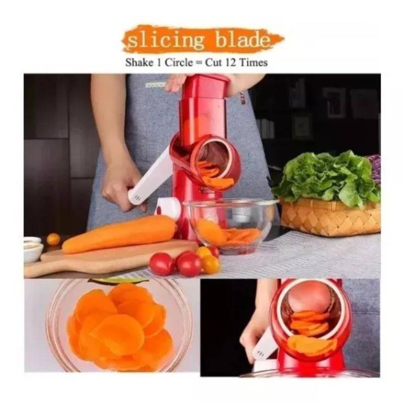 Rallador Manual Cortador Verduras Frutas Rebanador Vegetales