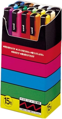 UNI POSCA Set Marcadores Posca 3M 15 Colores Original Japonés - 3M15C