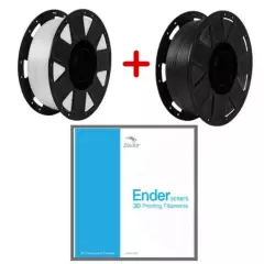 ENDER - Pack Filamento 3D PLA Negro  Blanco 1kg Ender - Filamentos