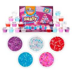 ELMERS - Kit Party Pack Elmers Con 20 Mini Slimes Surtidos
