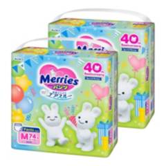MERRIES - Merries Pants Pack Edición 40 años aniversario M 74×2 pcs.