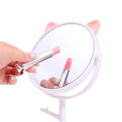 KAWAI - Espejo de maquillaje con rotación de 360 ° con soporte de joyería