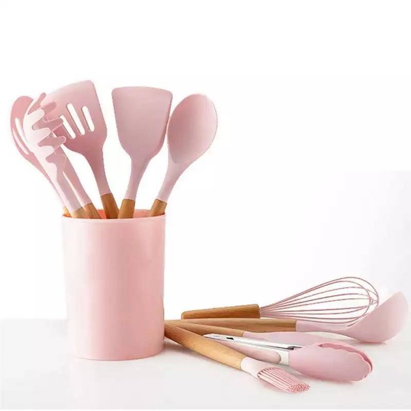 Set 11 Utensilios de Cocina Acero y Silicona WURDEN