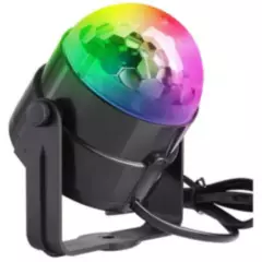 GENERICO - Mini bola disco giratoria carrete RGB usb lampara
