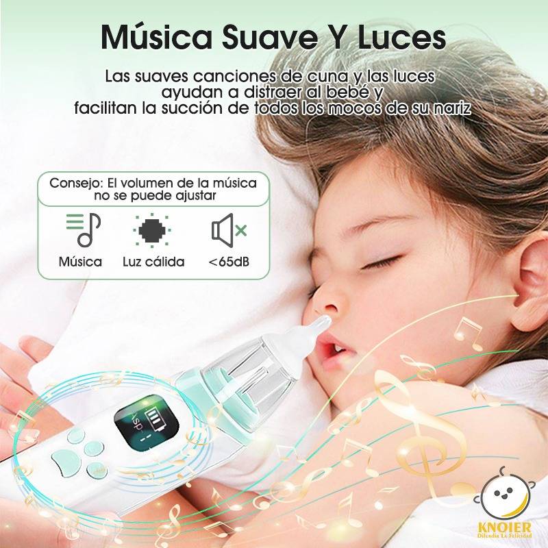  Aspirador nasal eléctrico para bebés: limpiador de