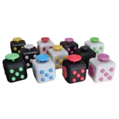 GENERICO - Pack de 3 Fidget Cube Antiestrés Con 6 Funciones