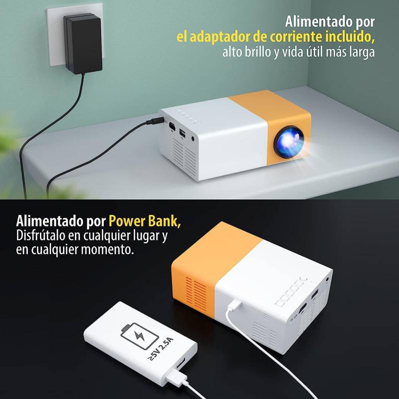 NAUTICA Mini proyector de video portátil Bluetooth PVO Pico LED