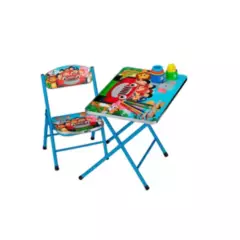 GENERICO - Mesa tipo escritorio para niños + 1 Silla Modelo Safari