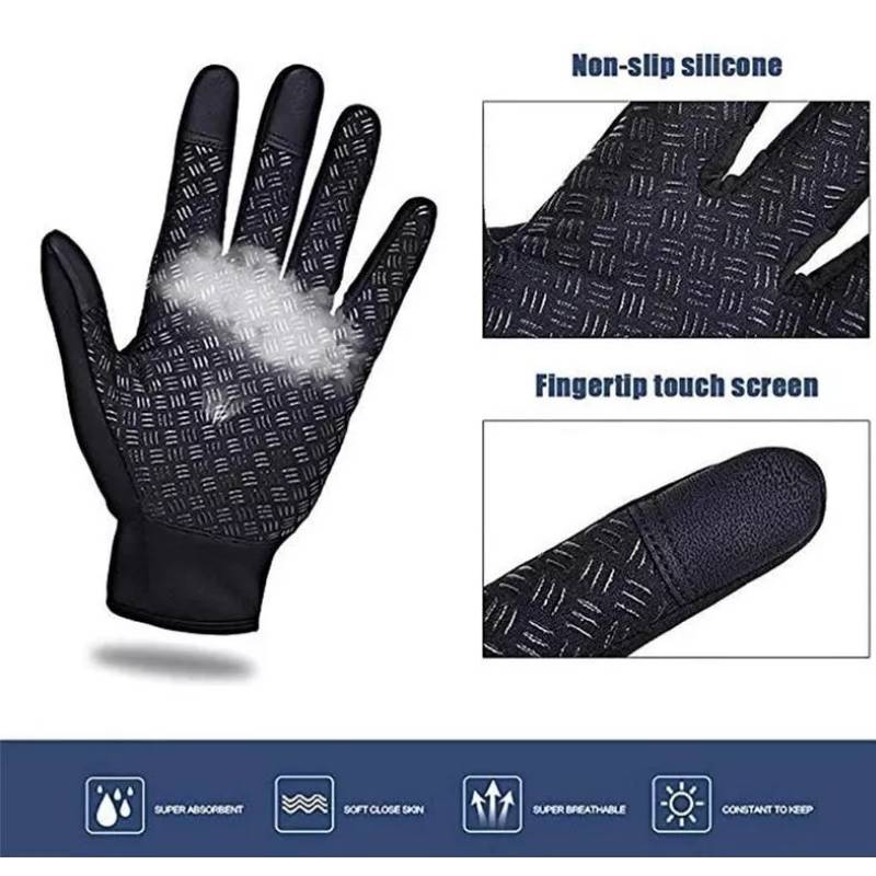 Guantes Bicicleta Mtb Invierno Termicos Impermeables Touch