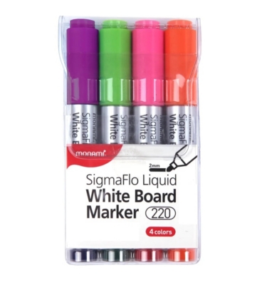 Set de 4 plumones para pizarra colores distintos sketch markers MAGPAINT