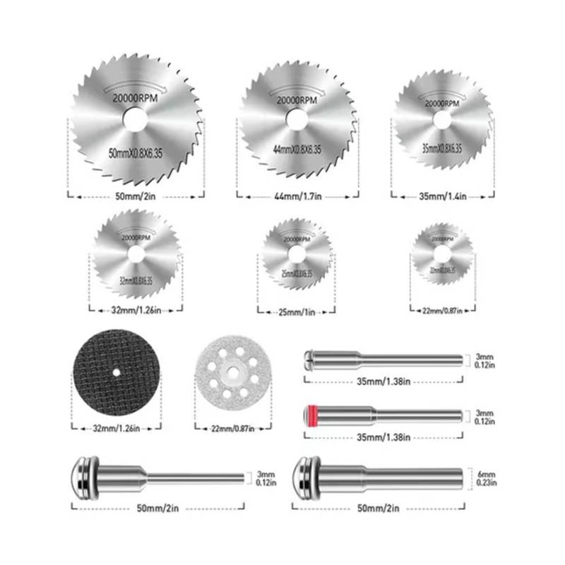 GENERICO Kit Discos Corte Sierra Hss Para Dremel Mototool Taladro 32