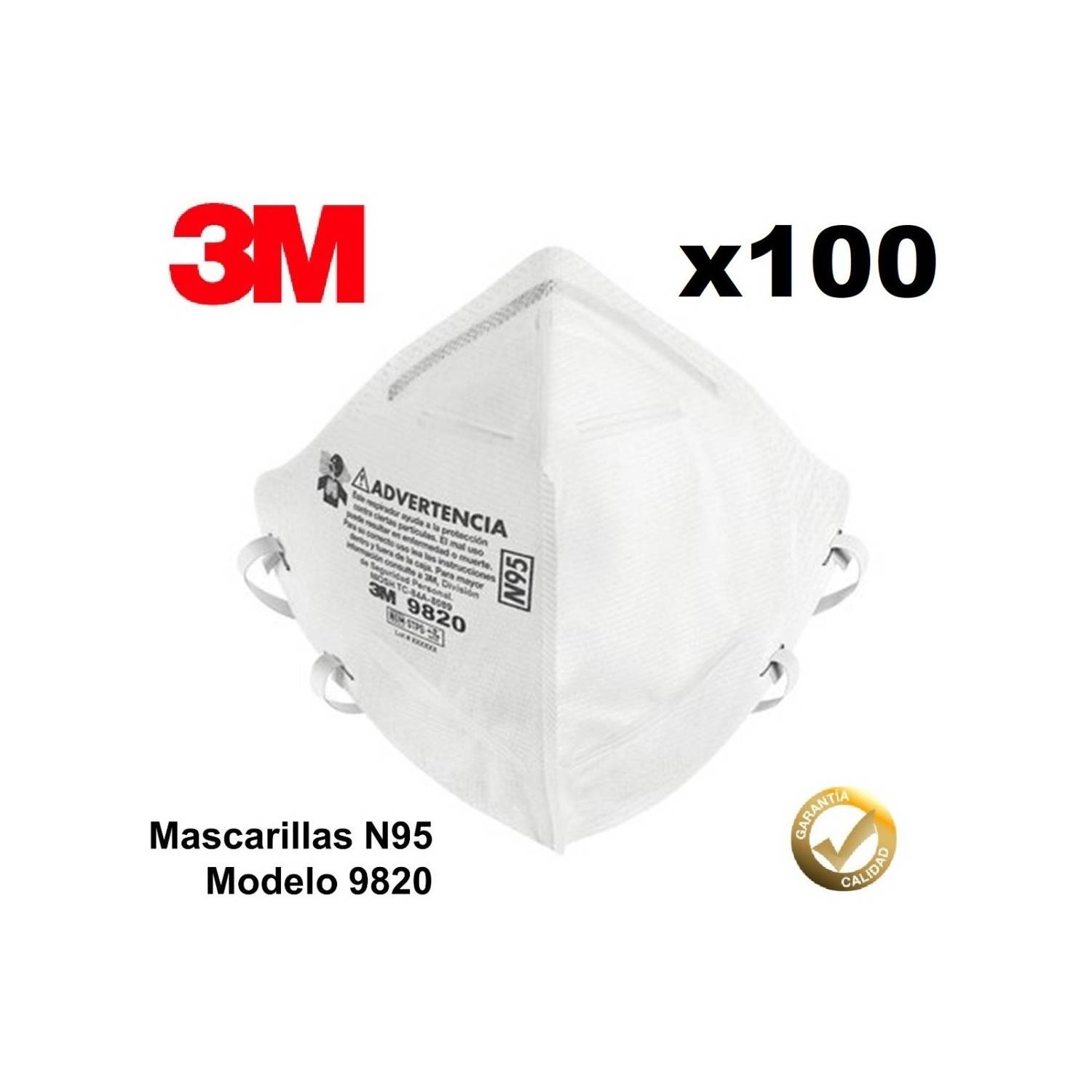 3M - Mascarilla 9820 - N95