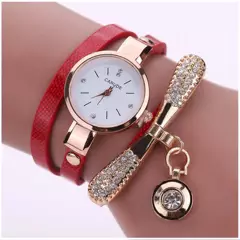 GENERICO - Reloj de lujo Personalizado para Mujeres con Incrustaciones y Pulsera