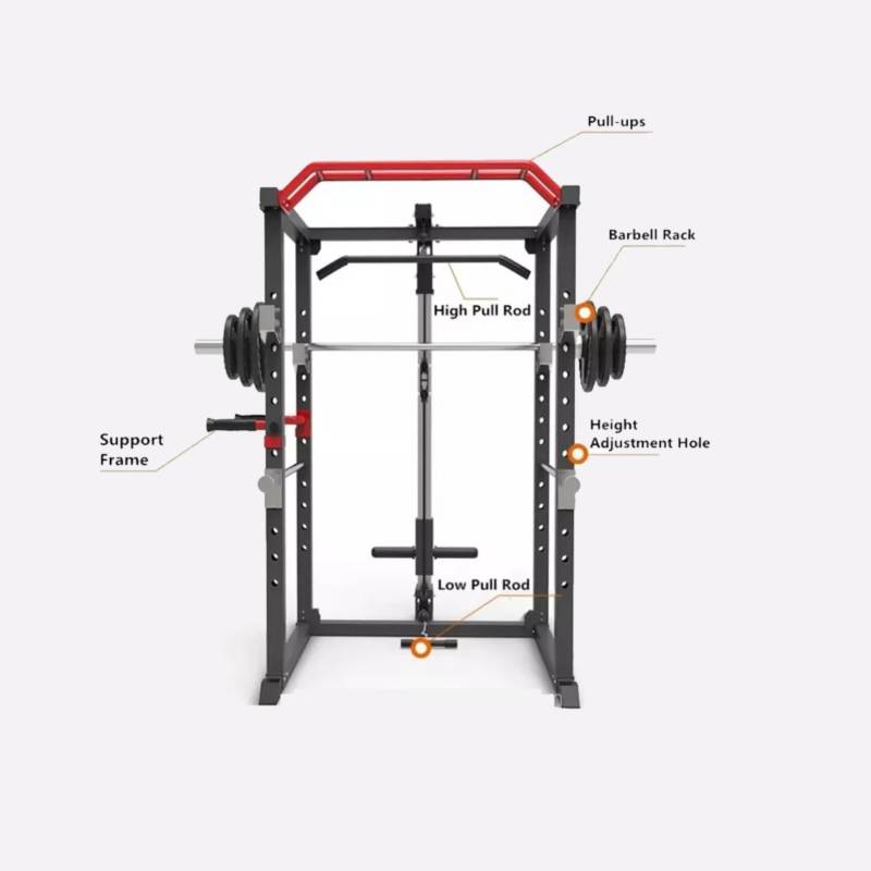 SPORTIME Jaula Multifuncional Power Rack R300 Gym Con Polea