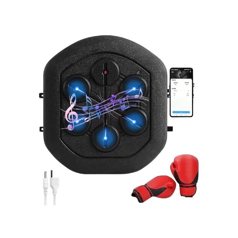 Máquina de boxeo Equipo de boxeo Probador de fuerza con música, Máquina de  boxeo electrónica, Blanco de pared de caja de música inteligente, Máquina